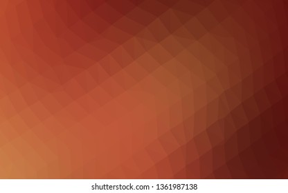 Light Red vector abstract polygonal layout. Triangular geometric sample with gradient.  New texture for your design.