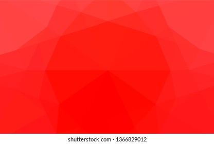 Light Red vector abstract polygonal layout. Colorful abstract illustration with gradient. A completely new template for your business design.