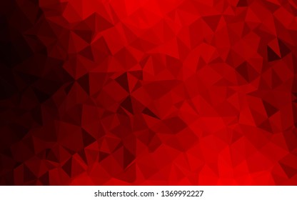 Light Red vector abstract polygonal cover. An elegant bright illustration with gradient. New texture for your design.