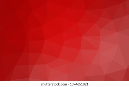 Light Red vector abstract polygonal layout. Colorful illustration in abstract style with gradient. New texture for your design.