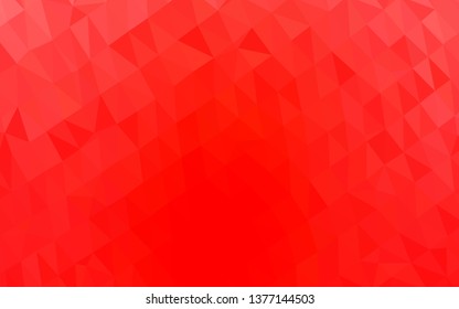 Light Red vector abstract polygonal texture. An elegant bright illustration with gradient. Elegant pattern for a brand book.