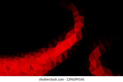 Light Red vector abstract polygonal cover. A sample with polygonal shapes. Completely new template for your business design.