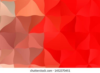 Light Red vector abstract polygonal background. Shining colorful illustration with triangles. Brand new design for your business.