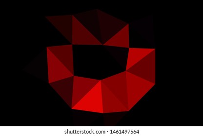 Light Red vector abstract polygonal cover. Colorful illustration in abstract style with gradient. Brand new style for your business design.