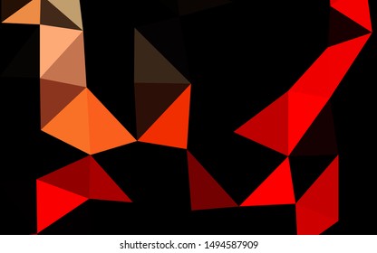 Light Red vector abstract polygonal cover. Geometric illustration in Origami style with gradient. Completely new design for your business.