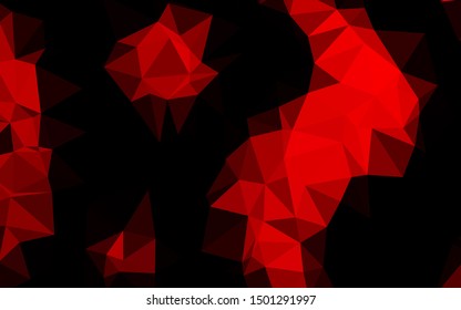 Light Red vector abstract polygonal layout. Colorful abstract illustration with gradient. Completely new design for your business.
