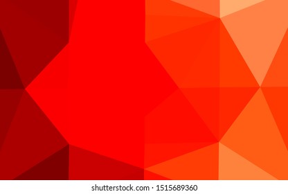 Light Red vector abstract polygonal texture. Colorful illustration in Origami style with gradient.  Brand new style for your business design.