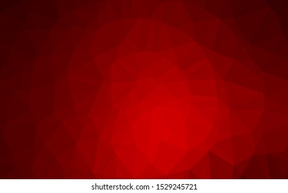 Light Red vector abstract polygonal layout. Glitter abstract illustration with an elegant design. Template for your brand book.