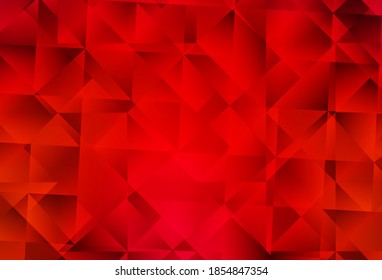 Light Red vector abstract polygonal pattern. Creative geometric illustration in Origami style with gradient. New template for your brand book.