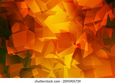 Patrón poligonal abstracto del vector rojo claro. Ilustración colorida en estilo abstracto con triángulos. Plantilla completamente nueva para su banner.