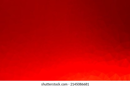 Light Red vector abstract polygonal layout. Triangular geometric sample with gradient.  Completely new template for your business design.