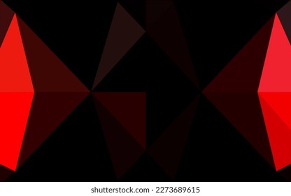 Light Red vector abstract polygonal texture. Shining colored illustration in a Brand new style. Triangular pattern for your business design.