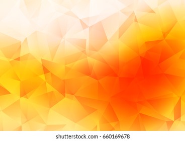 Light Red vector abstract polygonal template. Colorful illustration in abstract style with gradient. The completely new template can be used for your brand book.