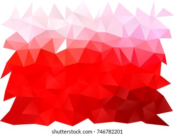 Light Red vector abstract polygonal template. A completely new color illustration in a vague style. The completely new template can be used for your brand book.
