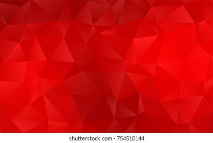 Light Red vector abstract polygonal pattern. A sample with polygonal shapes. The polygonal design can be used for your web site.