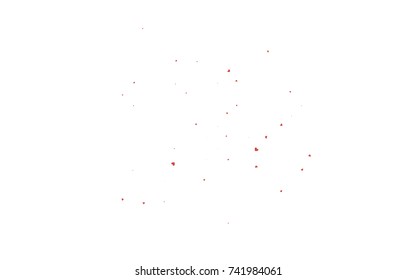 Light red vector abstract small hearts on white background. Template for valentine day with sweet, romantic concept. Amazing pattern for your design, banner, leaflet.