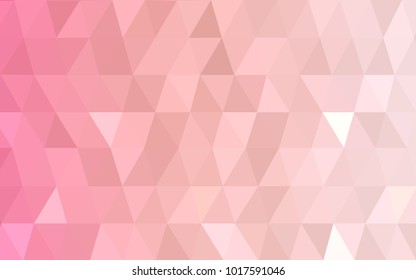 Light Red vector abstract textured polygonal background. Blurry triangle design. Pattern can be used for background.