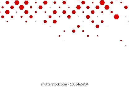 Light Red vector abstract textured polygonal background. Brand-new blurry hexagonal design. Pattern can be used for background.