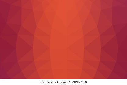Light Red vector abstract textured polygonal background. Blurry triangle design. Pattern can be used for background.