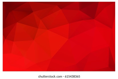 Light Red vector abstract textured polygonal background. Blurry triangle design. Pattern can be used for background.