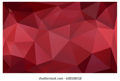 Light Red vector abstract textured polygonal background. Blurry triangle design. Pattern can be used for background.