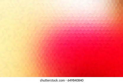 Light Red vector abstract textured polygonal background. Brand-new blurry hexagonal design. Pattern can be used for background.
