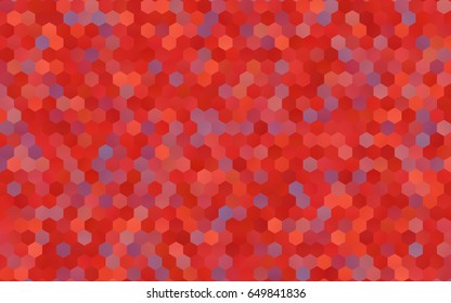 Light Red vector abstract textured polygonal background. Brand-new blurry hexagonal design. Pattern can be used for background.