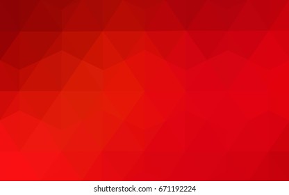 Light Red vector abstract textured polygonal background. Blurry triangle design. Pattern can be used for background.