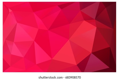 Light Red vector abstract textured polygonal background. Blurry triangle design. Pattern can be used for background.