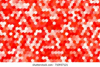Light Red vector abstract textured polygonal background. Brand-new blurry hexagonal design. Pattern can be used for background.