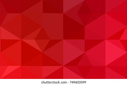 Light Red vector abstract textured polygonal background. Blurry triangle design. Pattern can be used for background.