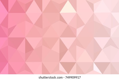 Light Red vector abstract textured polygonal background. Blurry triangle design. Pattern can be used for background.