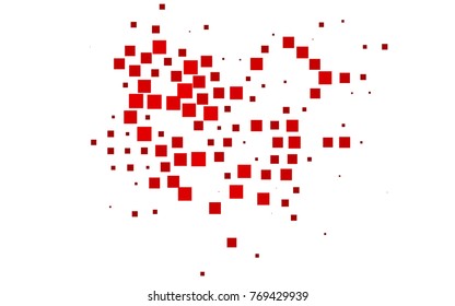 Light Red vector abstract textured polygonal background. Blurry rectangular design. The pattern with repeating rectangles can be used for background.