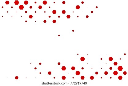 Light Red vector abstract textured polygonal background. Brand-new blurry hexagonal design. Pattern can be used for background.