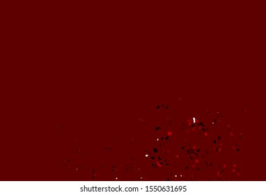 Light Red vector backdrop with abstract shapes. Decorative design in abstract style with random forms. Best smart design for your business.