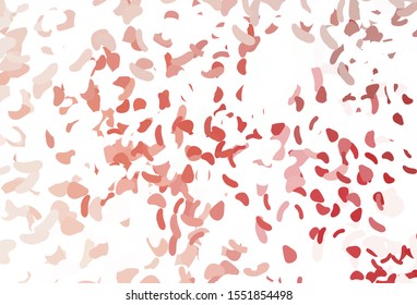 Light Red vector backdrop with abstract shapes. Modern abstract illustration with colorful random forms. Elegant design for wallpapers.
