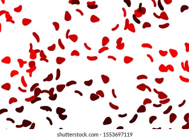 Light Red vector backdrop with abstract shapes. Modern abstract illustration with colorful random forms. Modern design for your business card.