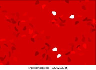 Light Red vector backdrop with abstract shapes. Decorative design in abstract style with random forms. Best smart design for your business.
