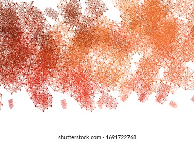 Light Red vector backdrop with artificial intelligence data. Shining colorful illustration with real structure of AI. Pattern for science, futuristic designs.
