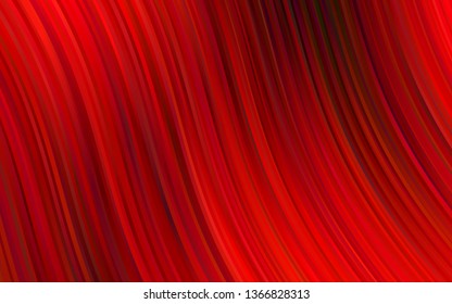 Light Red vector backdrop with bent lines. A vague circumflex abstract illustration with gradient. Brand new design for your ads, poster, banner.