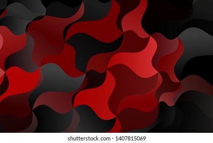Light Red vector backdrop with bent lines. Glitter abstract illustration with wry lines. A completely new template for your business design.