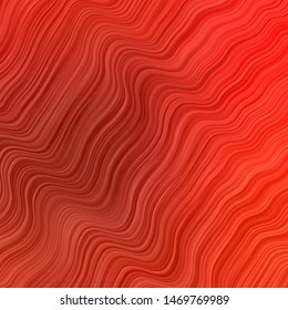 Light Red vector backdrop with bent lines. Abstract illustration with bandy gradient lines. Pattern for busines booklets, leaflets