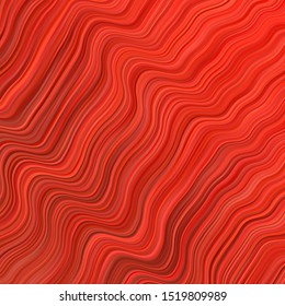 Light Red vector backdrop with bent lines. Abstract illustration with bandy gradient lines. Pattern for busines booklets, leaflets