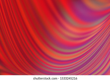 Light Red vector backdrop with bent lines. Geometric illustration in marble style with gradient.  A completely new template for your business design.