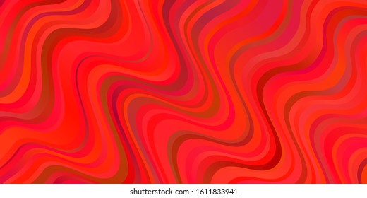 Light Red vector backdrop with bent lines. Gradient illustration in simple style with bows. Smart design for your promotions.