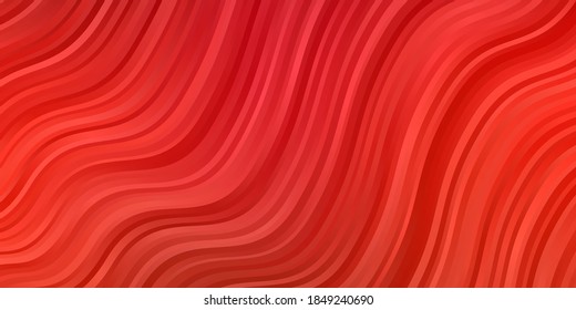 Light Red vector backdrop with bent lines. Abstract gradient illustration with wry lines. Smart design for your promotions.