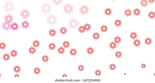 Light Red vector backdrop with chaotic shapes. Colorful abstract forms with gradient in simple style. Modern design for your ads.