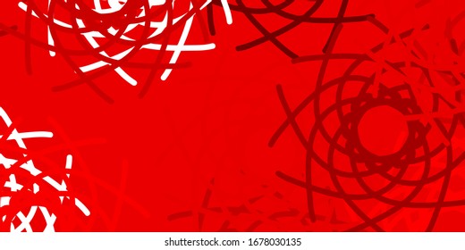 Light Red vector backdrop with chaotic shapes. Modern abstract illustration with gradient random forms. Background for cell phones.