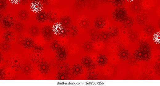 Light Red vector backdrop with chaotic shapes. Modern abstract illustration with gradient random forms. Modern design for your ads.