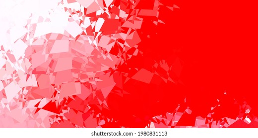 Light red vector backdrop with chaotic shapes. Modern abstract illustration with gradient random forms. Background for cell phones.